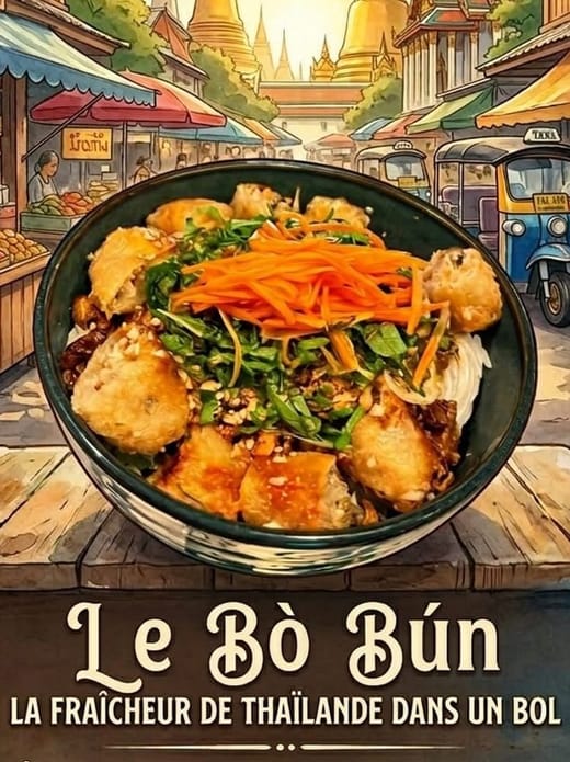 Le bo bun de Bistrot Thaï Lille, Vieux-Lille à Lille