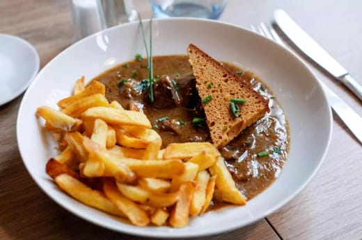 Le carbonade flamande de Estaminet AL'Fameuse Franquette, Vieux-Lille à Lille