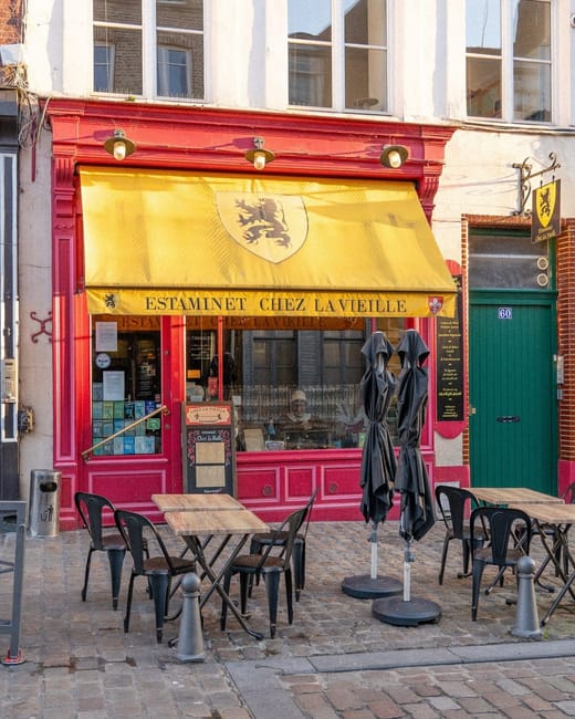 Le gaufre de Estaminet Au Vieux de la Vieille, Vieux-Lille à Lille