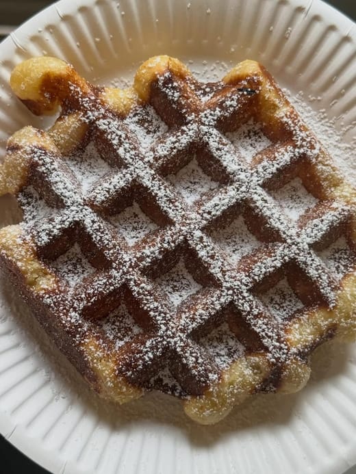 Le gaufre de Gelato & Coffee Artisan Glacier, Vieux-Lille à Lille