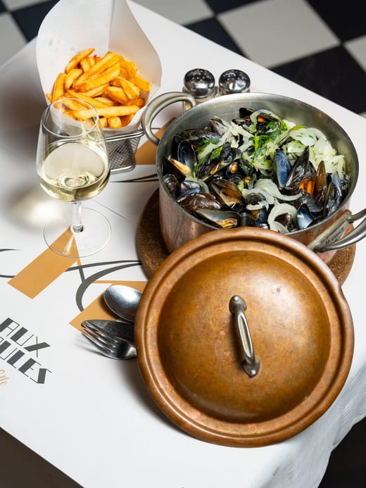 Le moules-frites de Aux Moules de Lille, Lille-Centre à Lille