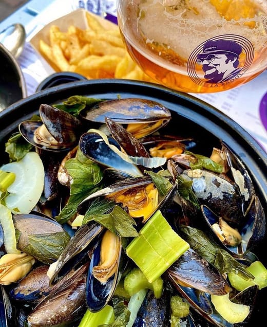 Le moules-frites de Chez Raoul Estaminet, Vieux-Lille à Lille